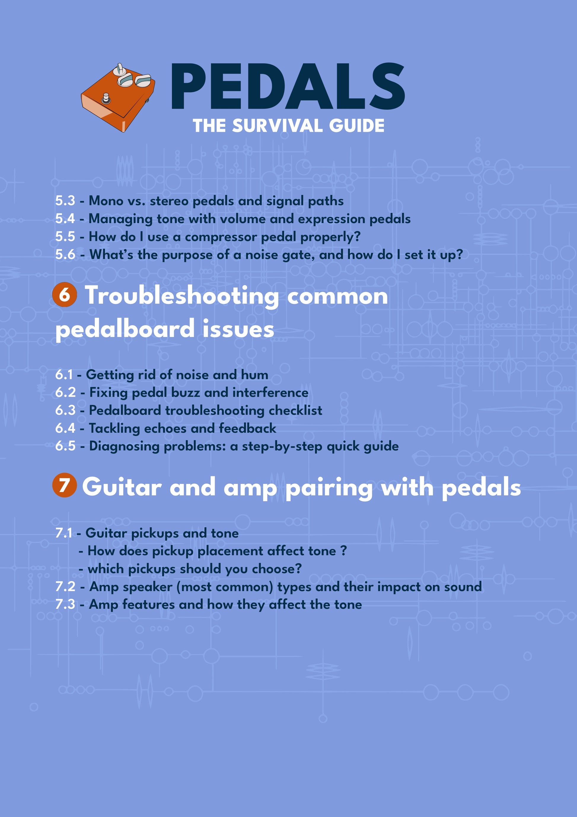 guitar effects pedals the practical handbook pdf Pedals