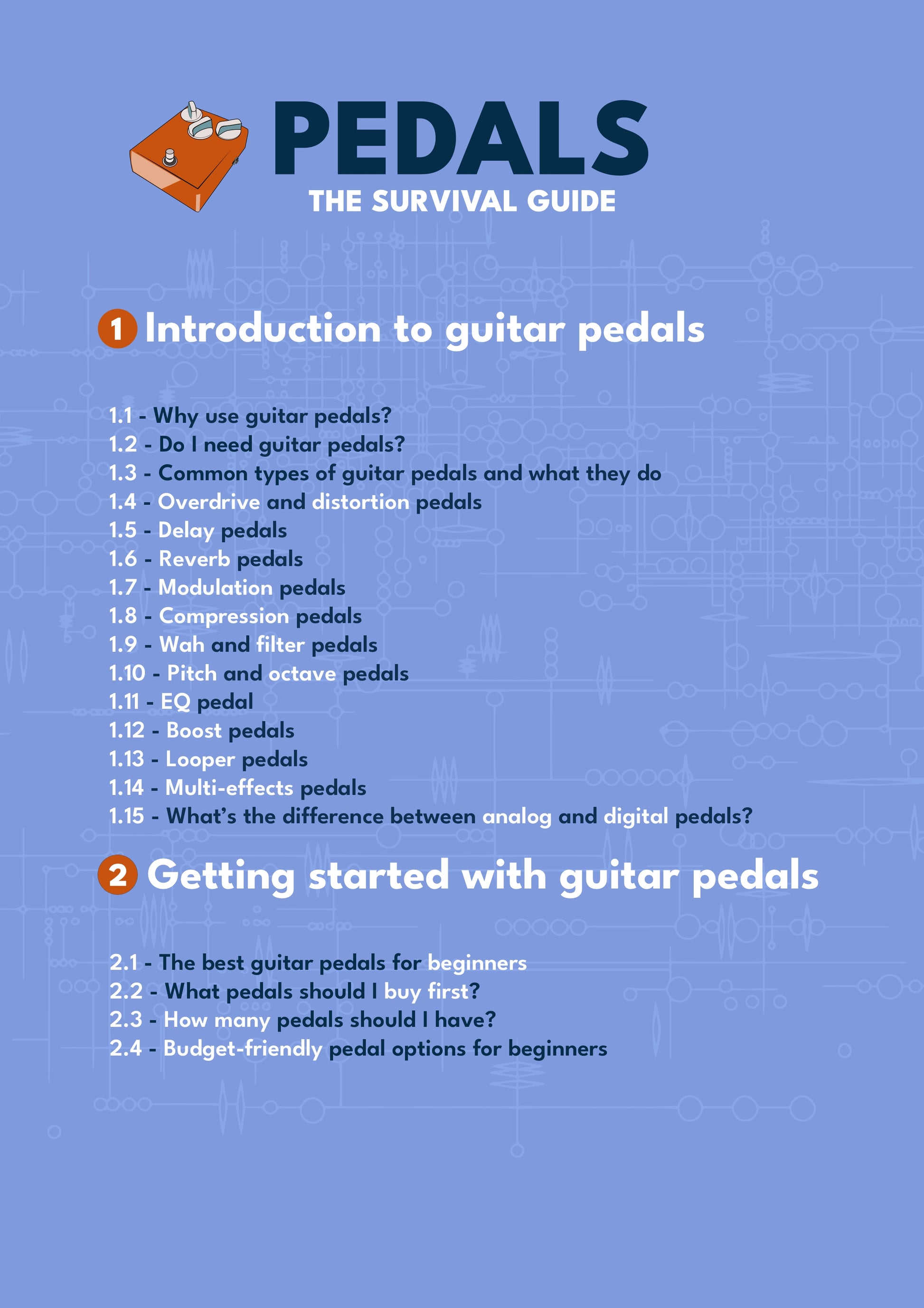 best guitar pedals for beginners Pedals