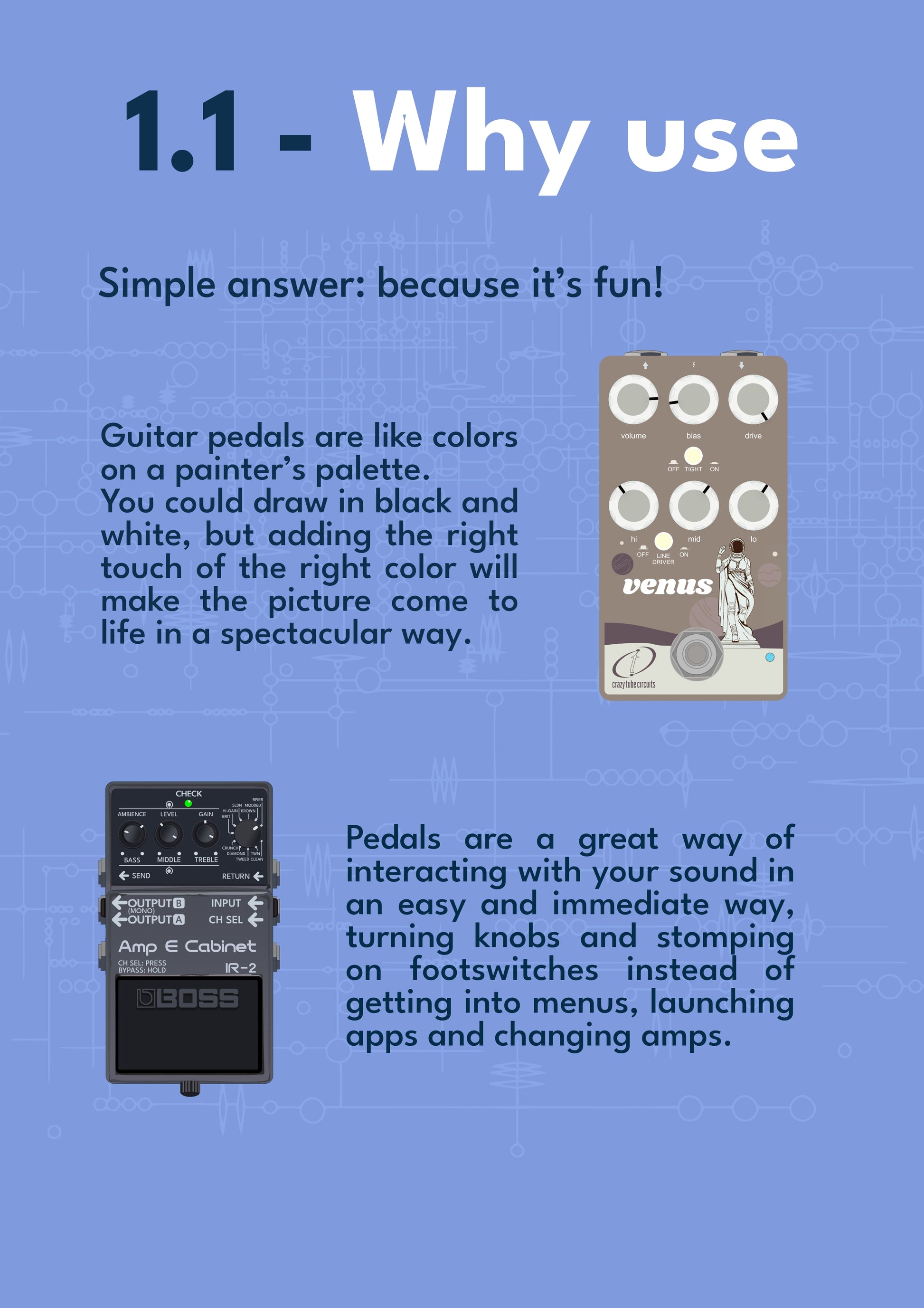 boss effects pedals guide Pedals